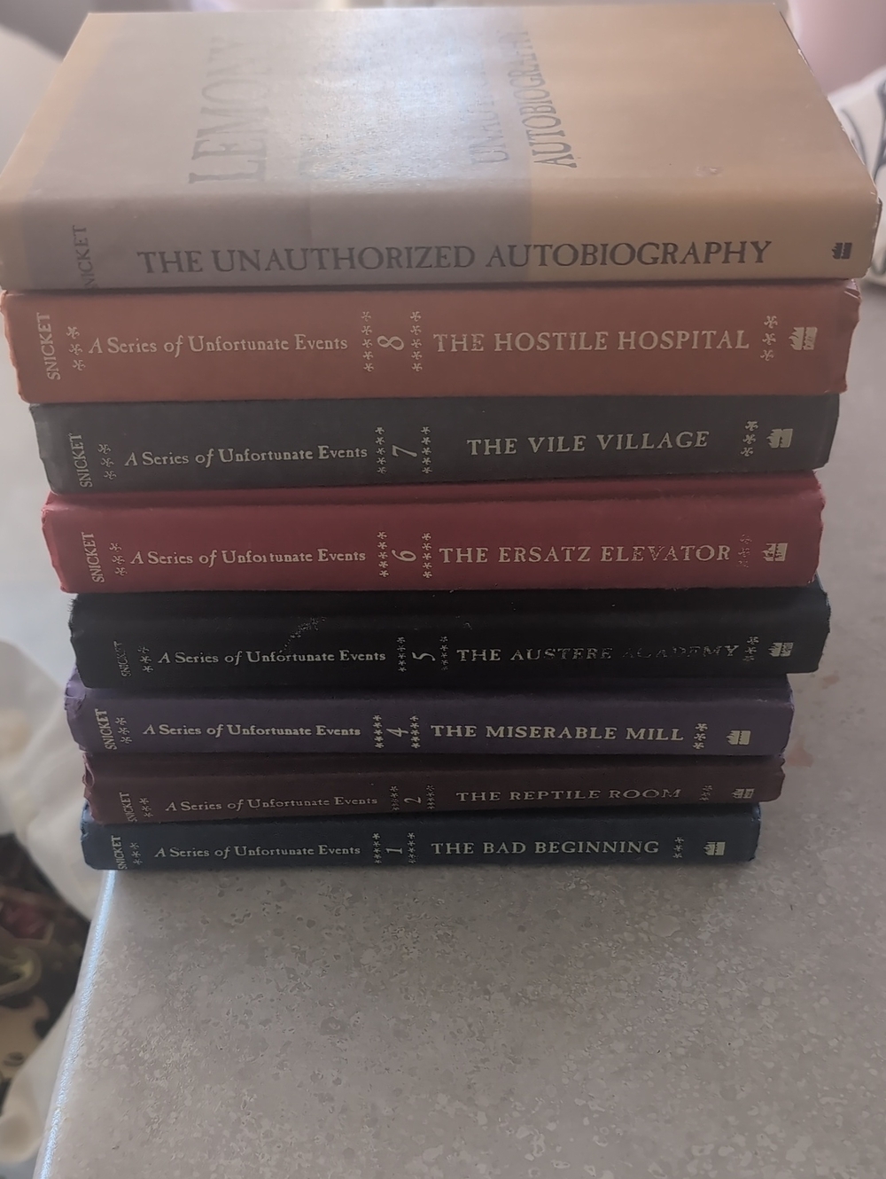 Eight A Series Of Unfortunate Events Books
